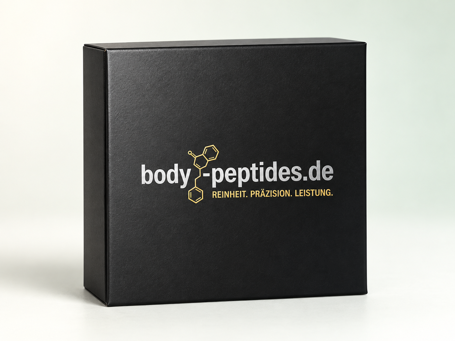 Geschlossene schwarze BODY-PEPTIDES-Magnetbox